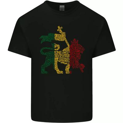Leone Rasta Giamaica Musica Reggae Bambini Giamaicani T-Shirt Bambini