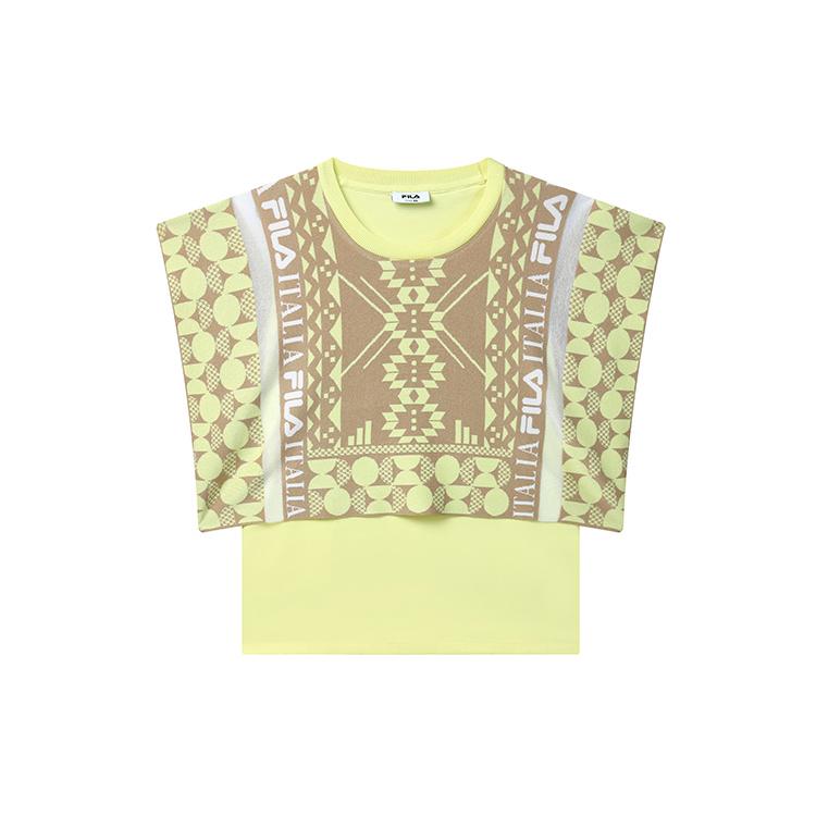 

Новые женские футболки FILA бирюзового и желтого цвета F11W324104F-YE M