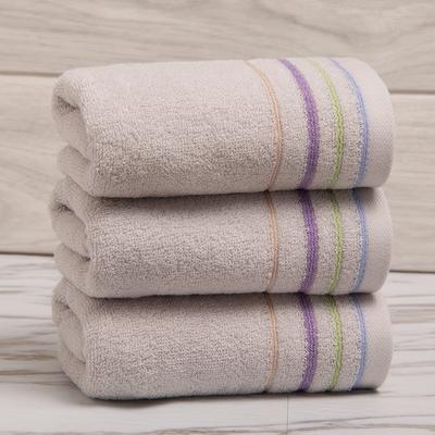 3pcs Cotton TowelStrong Absorbent TowelHousehold Colourful Striped Towel