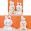 Little Cucu Sitting White Rabbit Plush Toy For Kids Girls Boys Gift