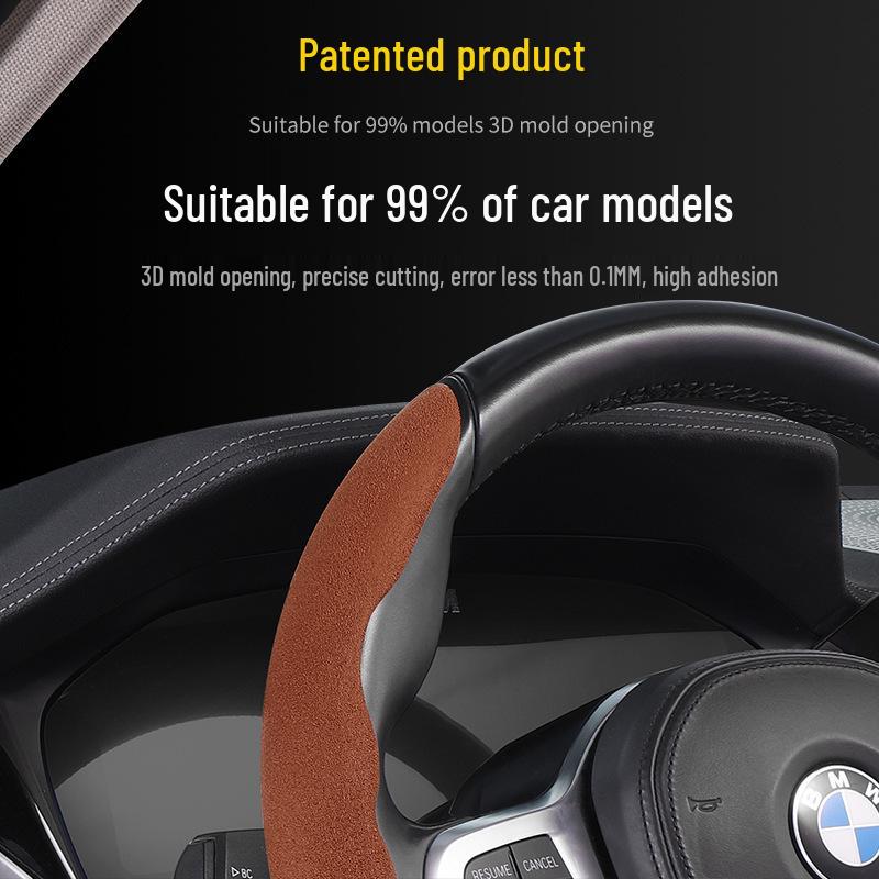 Voyah Suede Steering Wheel Cover for FREE/ZhuiGuang/Dreamer EV - Ultra-thin for All Seasons