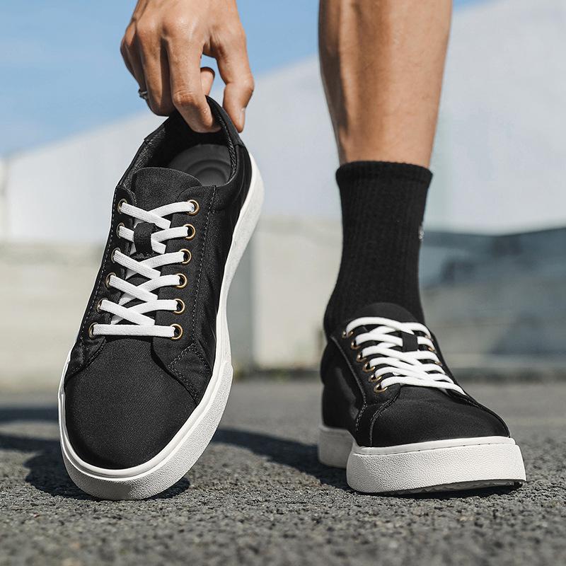 Extra large size summer men's shoes Korean version trendy versatile canvas shoes boys low-top board shoes casual trendy shoes breathable cloth shoes
