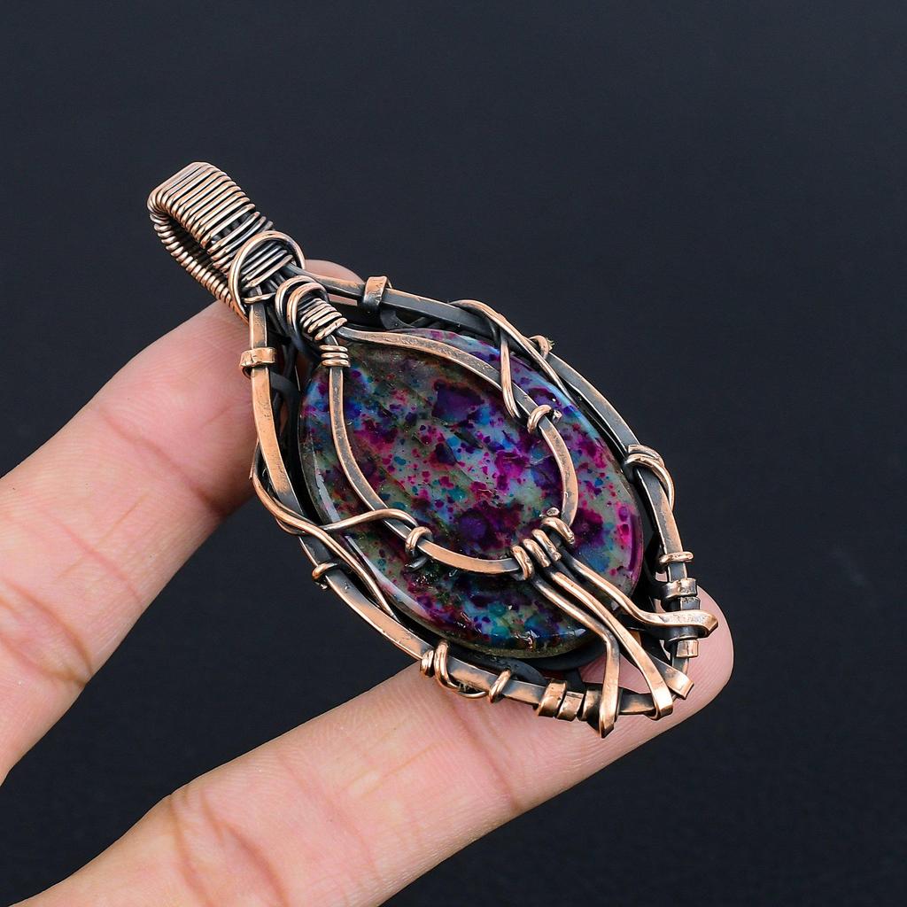 Multi Flash Labradorite Pendant, 999 Copper Wire Wrapped Jewelry, Handmade Pendant Gemstone Jewelry, Gifts For Wife Brand New Pendant
