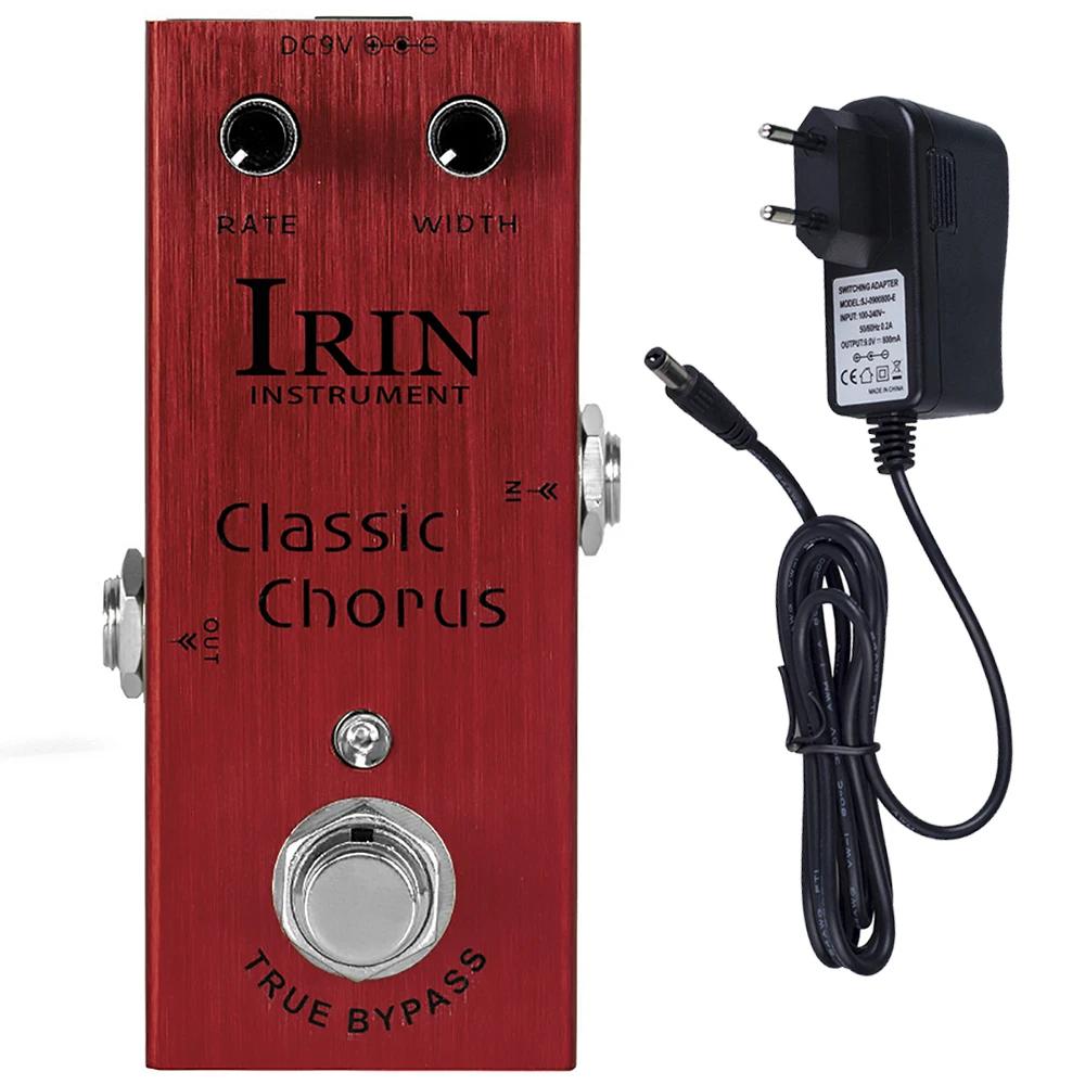 IRIN AN-09 Classic Chorus Guitar Pedal Crisp & Transparent Chorus Full Bodied Sounds Effect Pedal True Bypass With 9V Adapter