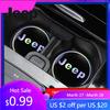 Für Jeep 2 Stück Auto-Getränkeuntersetzer Auto-Innenraum-Aufbewahrungsmatte Zubehör Für Jeep Renegade Compass Grand Cherokee Wrangler Patri