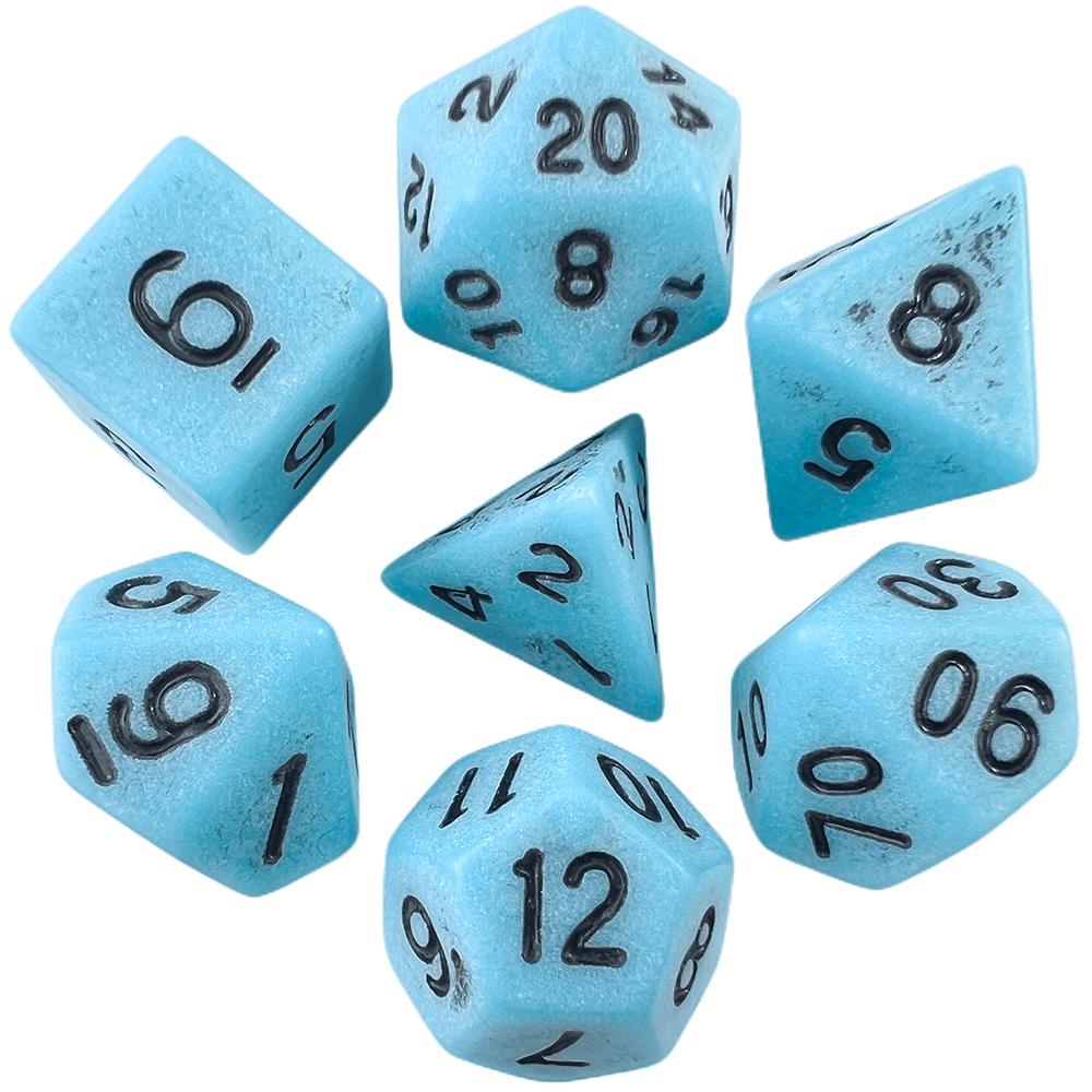 Kostki DND Retro Wielościenne Zestaw Kostek 7szt D4, D6, D8, D10, D%, D12, D20 Kostki do Gry do Gry DND Stół Planszowy Gry Fabularne