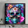 Diamond Painting 5D Flower Skull DIY Mosaic Diamond Embroidery Set with  Pattern Cross Embroidery Square and Round   Decoration