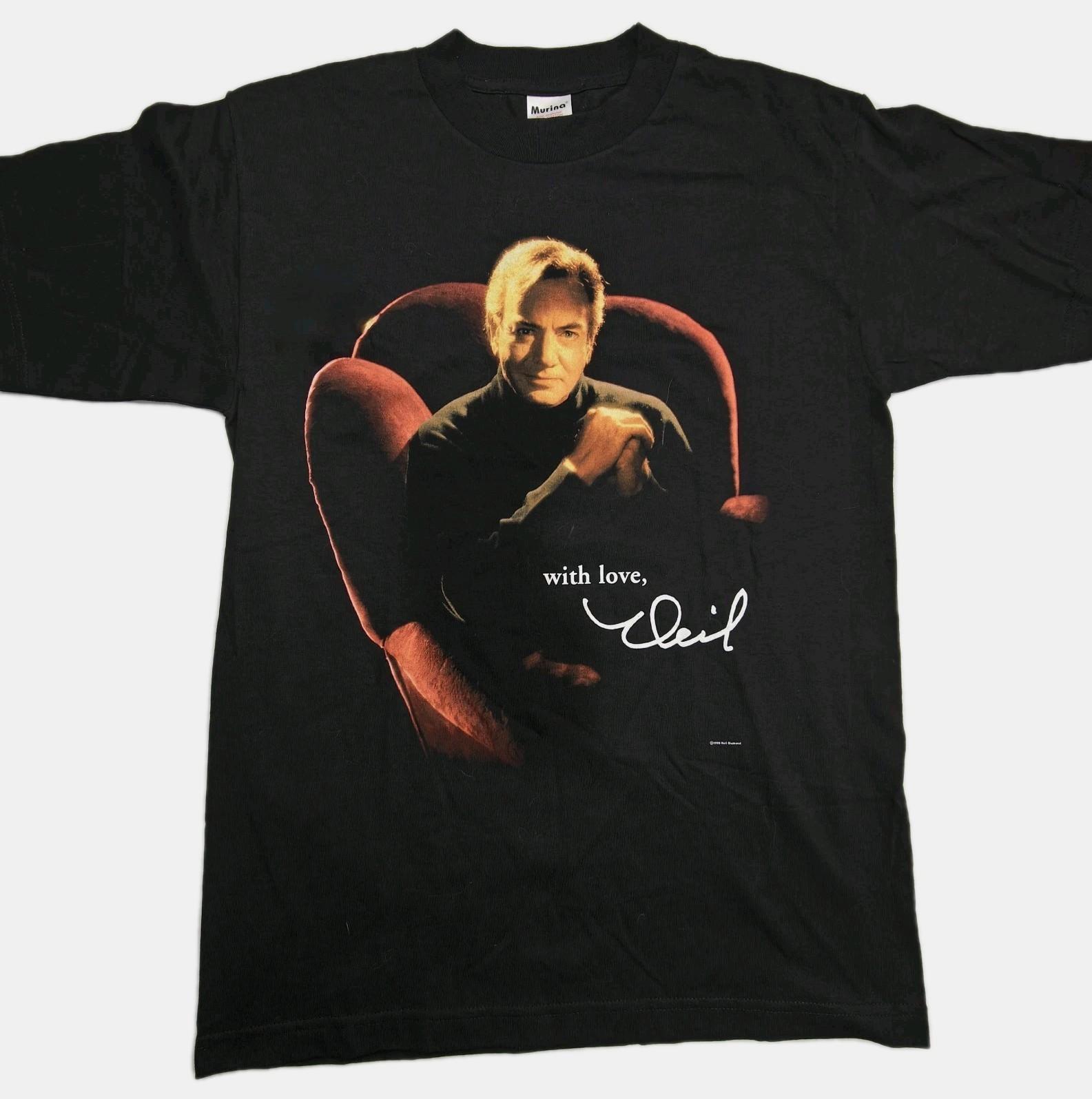 Neil Diamond 1998 Concert Tour Shirt Size M Vintage Band Tee Music Graphic USA S