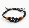 Handwoven Natural Stone Net Bag Necklace Adjustable Length Large Net Bag Necklace Approximately 40-45mm Size Braided Cord Necklace