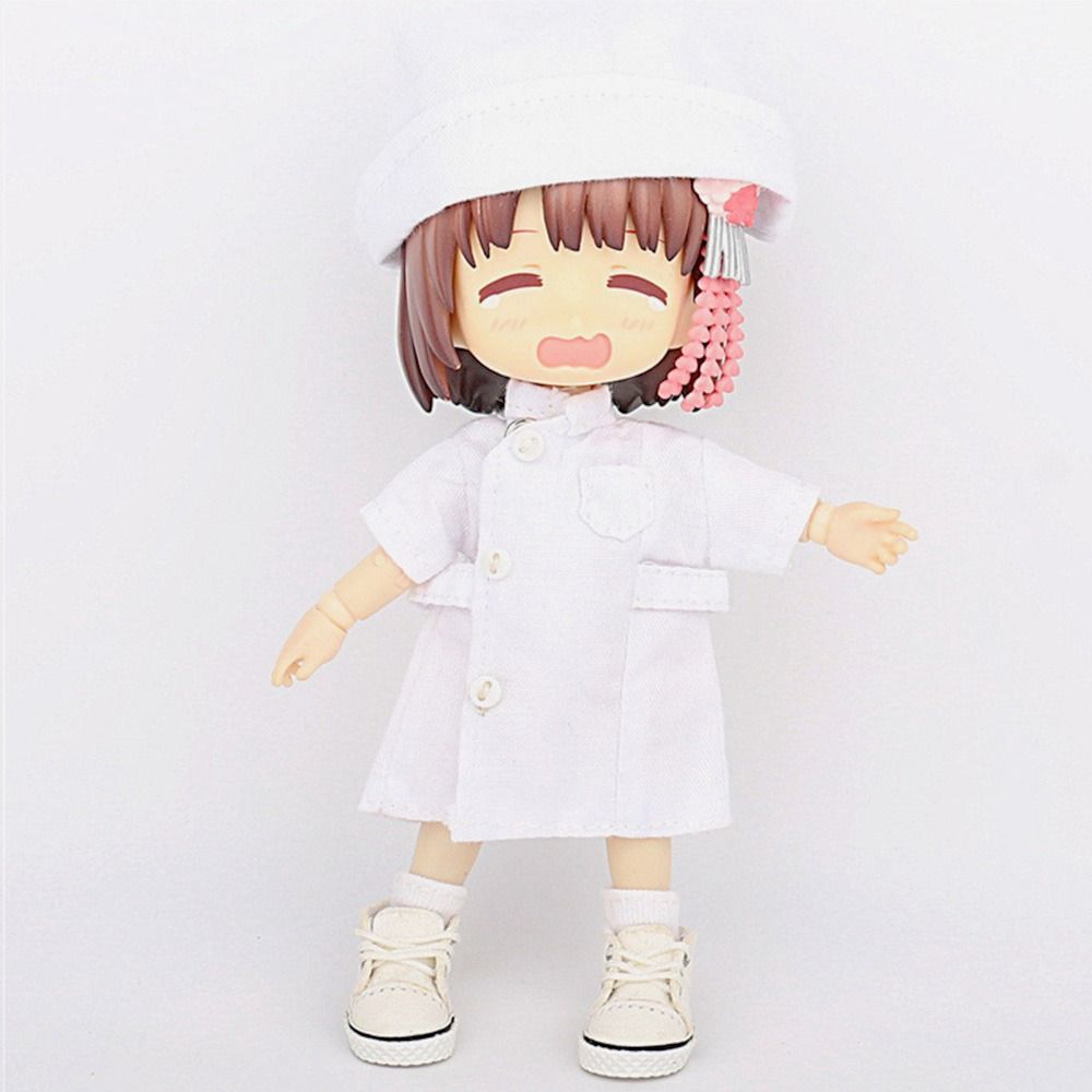 Surgical Uniform Fashion Suit White Coat Outfit White Coat Clothes Plush Doll's Pants Shorts Tops