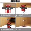 TOOLCOOL Cabinet Door Installation Positioner Installation Jig Tool Aluminum Alloy Cabinet Door Mounting Jig Help for Hanging Cabinet Doors