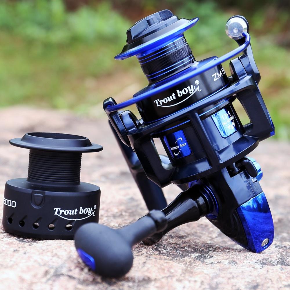 Sougayilang Karpfen Spinnrolle Kohlefaser - Baitfeeder Rolle Für Süßwasser Angeln