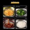 Wooden Handle Stainless Steel Perforated Oil Skimmer Ladle for Dumplings and Noodles - Thickened Frying Spoon Strainer.