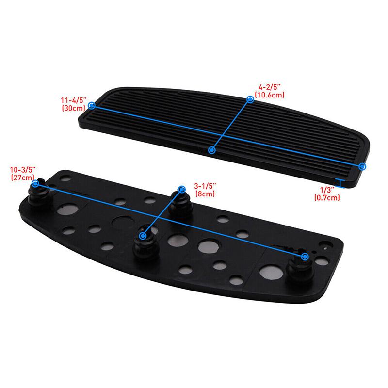 Cheap Universal 1 Pair Rubber Driver Insert Floorboard Footboards For Harley Davidson Touring
