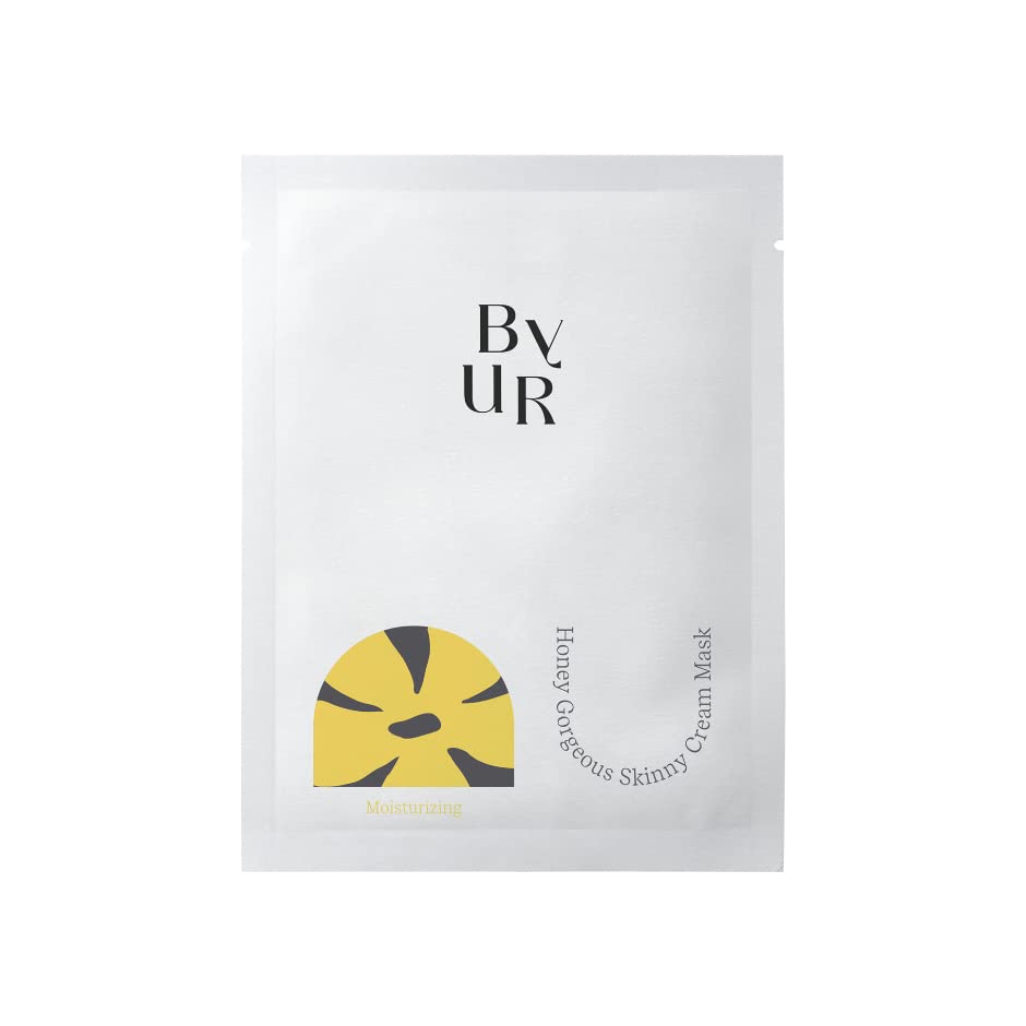 ByUR Skinny Cream Mask Face Individually Highly Sheet Mask Pack, Wrapped, Moisturizing, Pore-Cleansing (Cream/Plump Honey/1 Sheet)