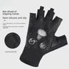 Outdoor Camping Motorrad Fitnesshandschuhe Rutschfest Unisex Handschuhe Stoßfest Fingerlose Handschuhe Fahrradausrüstung