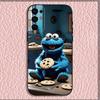 Funny C-Cookie-M-Monster Phone Case For Samsung S24,S21,S22,S23,S30,Ultra,S20,Plus,Fe,Lite,Note,10,9,5G Black Soft Shell