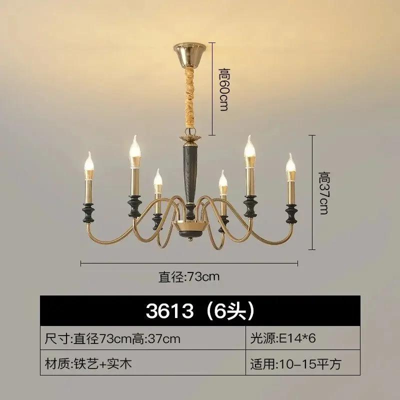 

Nordic Ceiling Chandelier For Living Room Foyer Bedroom Kitchen dining table Vintage Style Led Candle Lamp Home Hanging Lighting Tri colored light
