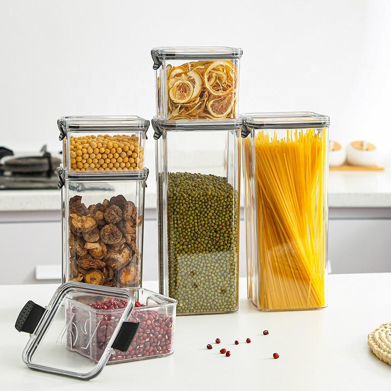 Airtight Food Storage Containers Plastic Kitchen Organizer Food Pantry Organization and Storage - Cereal Boxes Rice Bin