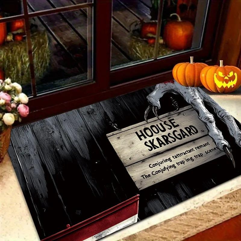 1Pc Horror Night Doormat Creative Doormat Photos Props Home Door Decoration Front Door Welcome Mat Living Room Bedroom Carpet