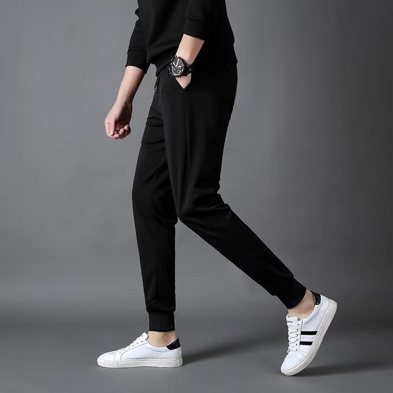 Men's Loose Fit Knitted Drawstring Sweatpants for Autumn & Winter