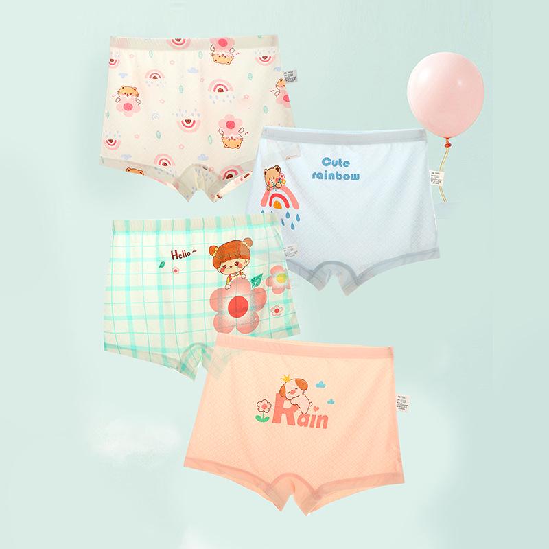 Girls' 4-Pack Boxer Briefs - 91% Nylon