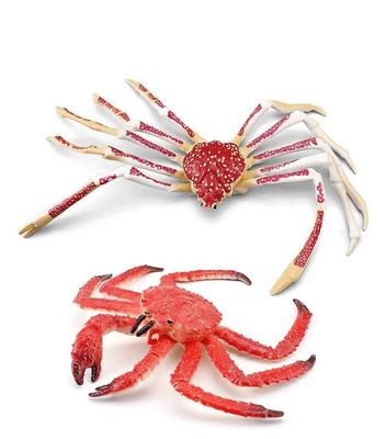 Nekogamiyama King Crab & Spider Crab Set of 2 Sea Creatures, Crustaceans, Crab, Fish Figurines, Models, Miniatures, Ornaments, Decorative Ornaments,