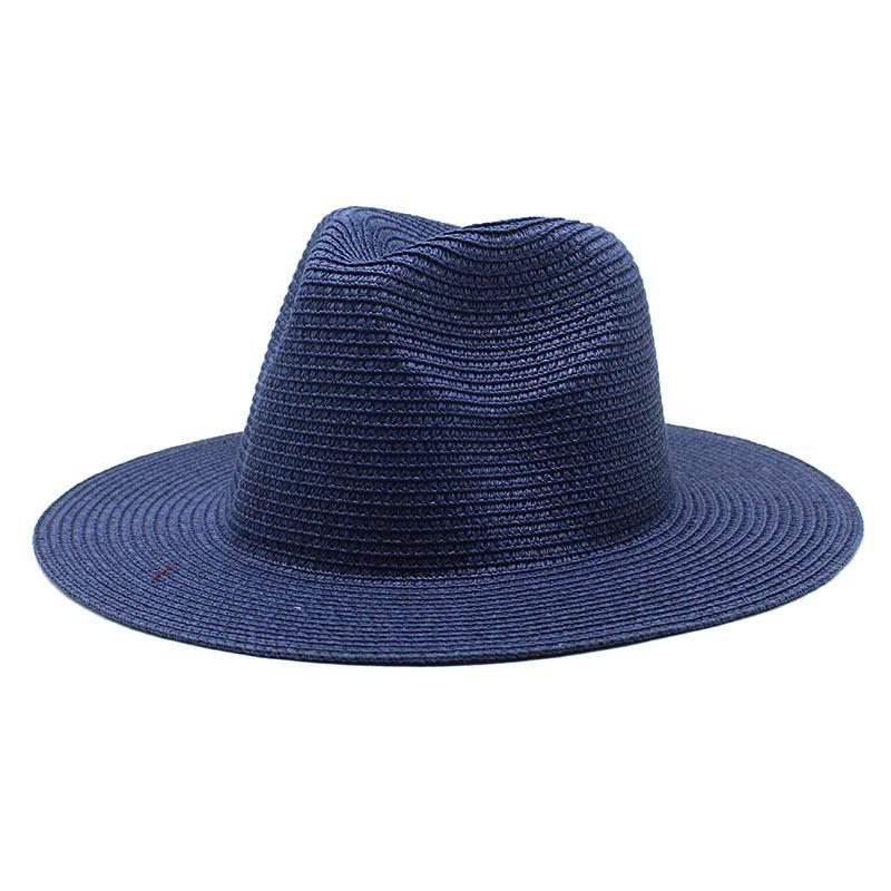 Unisex Summer Panama Sun Hat - Fashionable Straw Braid Fedora for Outdoor and Beach Wear.