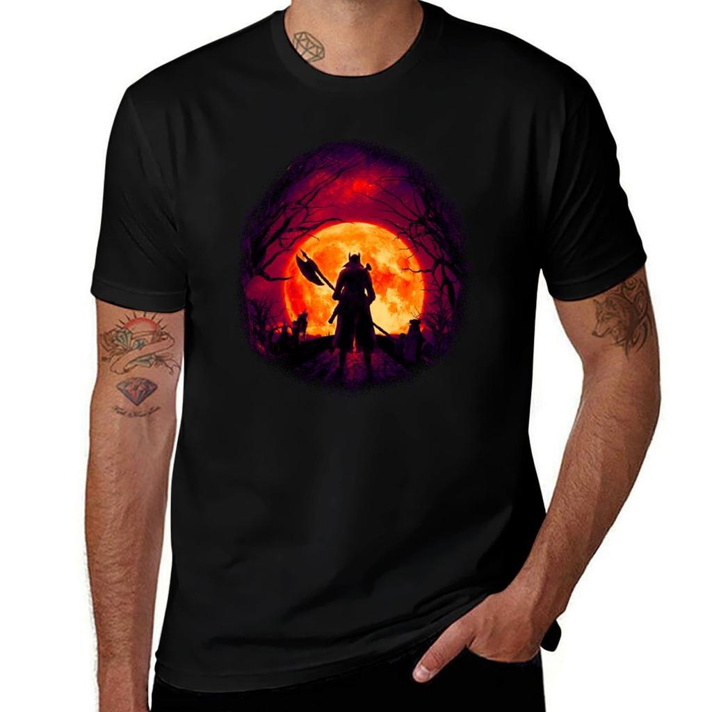 A Blood Moons Night (Bloodborne) Tshirt Plus Size Short Sleeve Tshirt
