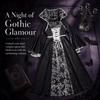 Girls Size 4-12Y Witch Cosplay Costume Black Color Cosplay Dress Gown  For Kids