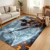 God Game War of Floor Mat Soft Thickened Absorbent Non-Slip Bedroom Living Room Door Mat Home Decor Flannel Rugs
