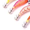 4/5Pcs Durable Artificial Fishing Lures 3D Eyes Artificial Squid Jig Hook  Sea Fishing