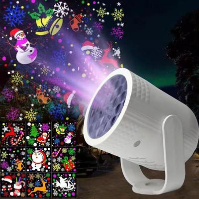 USB Christmas 16 Pattern Projection Light Led Rotating Night Light Lamp For Outdoor/Indoor Christmas Decoration Xmas Party