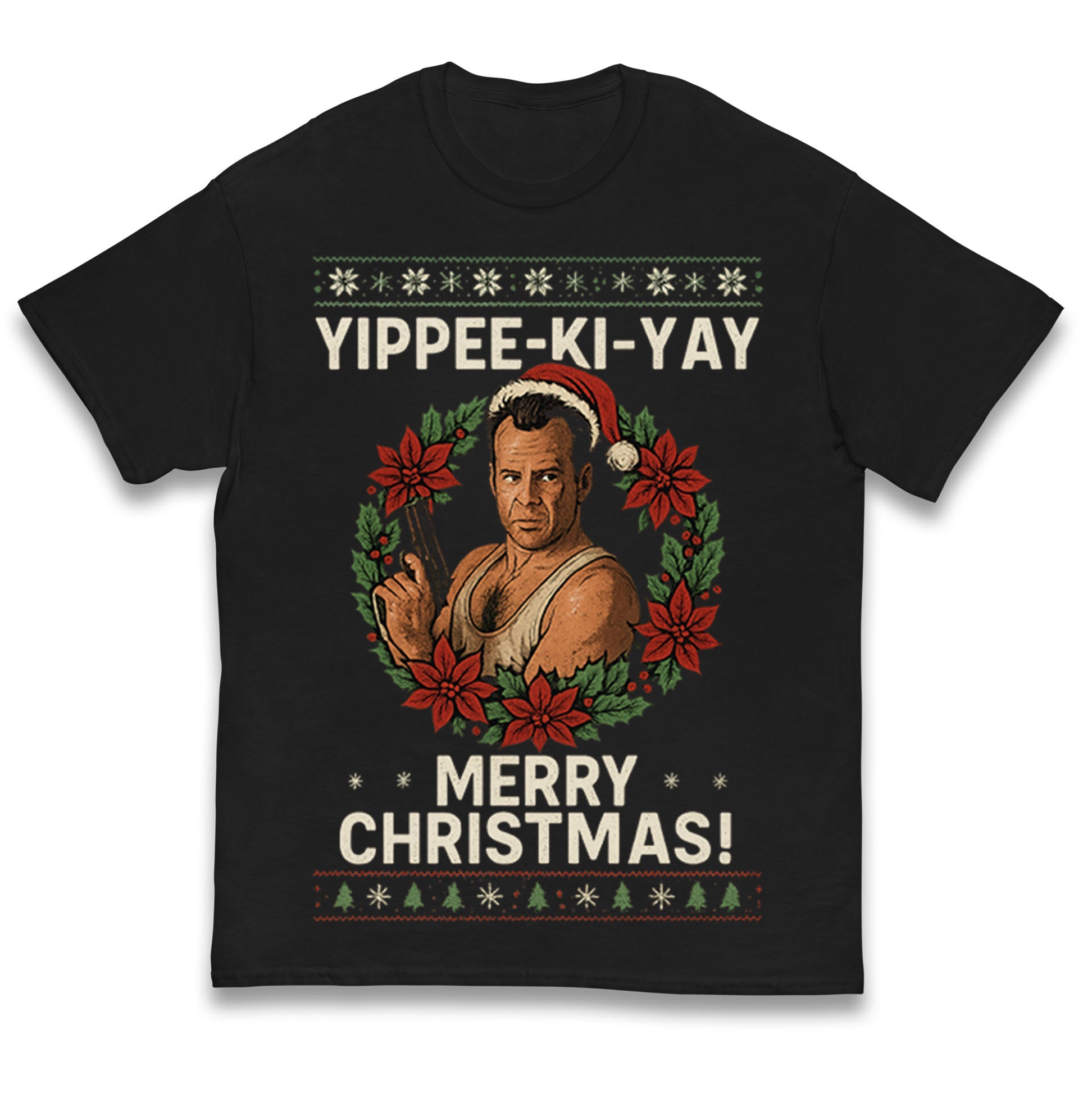 Yippee-Ki-Yy Merry Christmas Kids T Shirt 110