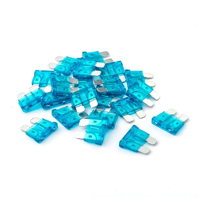 100Pcs 3 Amp Fuses HVAC ATC/ATO Stanbdard Fuse, 3A Car Fuse Blade for Automotive, Truck, Boat, Motorcycle