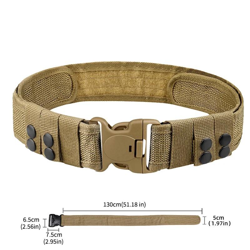 1pc Quick Release Tactical Belt for Men Fashion Style Combat Belt for Outdoor Activities and Fishing