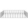 VidaXL Parc pour chien 40panneaux Noir 50x100cm Acier enduit de poudre 3115966