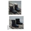 Fashionable And Warm Rain Boots For Women With Fleece Lining Waterproof And Anti Slip Midsole Water Shoes