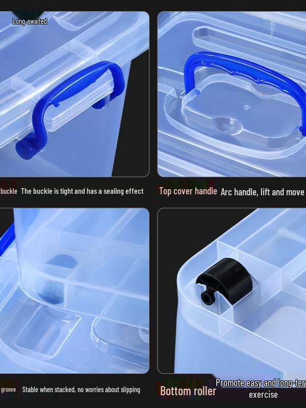 3D Printer Filament Storage Box - Thickened, Transparent, Large Capacity, Rectangular Household Container
