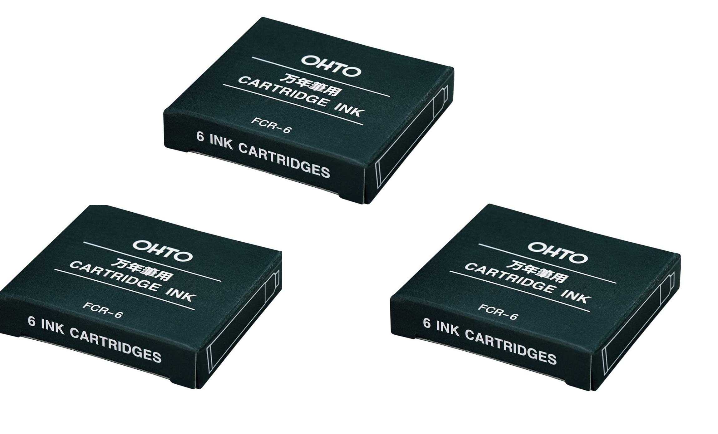 

Set of 3 Auto Fountain Pen Cartridges, Cartridges, Blue-Black, FCR-6 Blue-Black