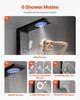 Shower Panel Tower System Stainless Steel Column Rainfall Head Massage Jet