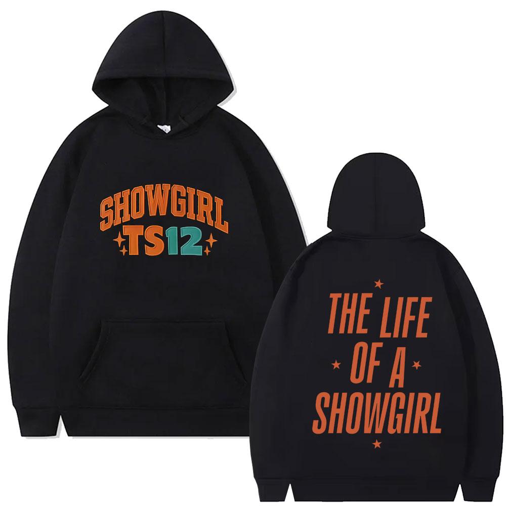 Limited The Life of A Showgirl Album Hoodie Men's Women's Fashion Pop Music Streetwear Unisex Vintage Casual Hoodies