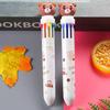 Cute Cartoon Bear 10-Color Pen: Colorful Student Writing Tool