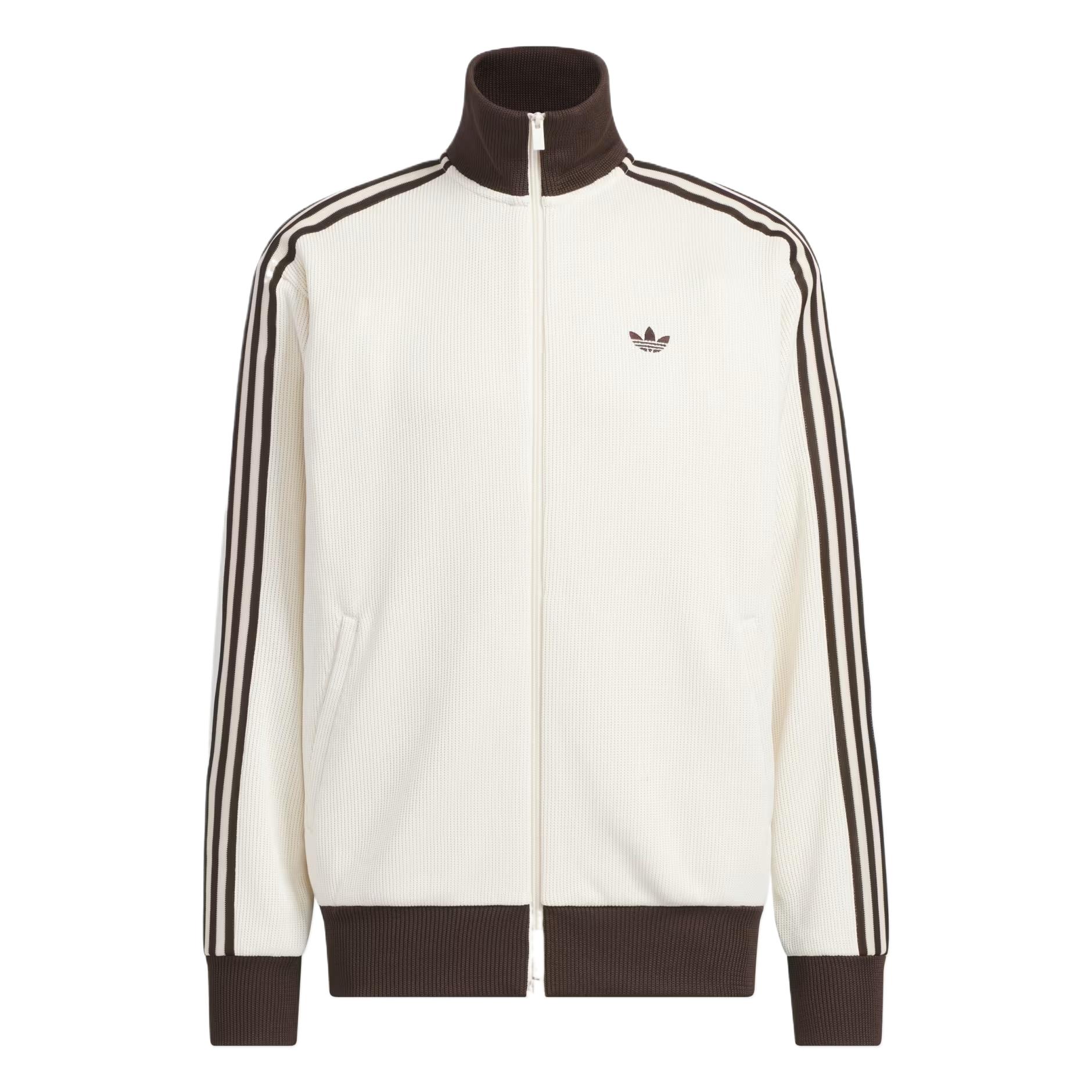 

adidas Originals Men s Corduroy Track Jacket Off White Brown KQ5500 A/L