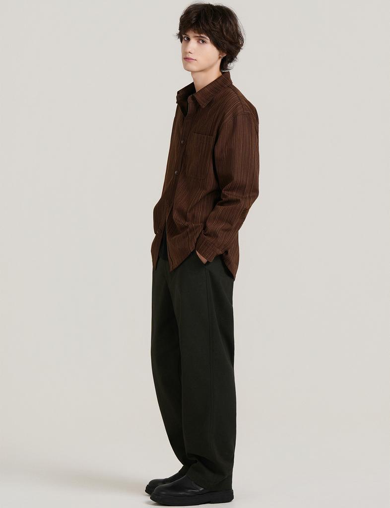 LXT Wide High-Density Cotton Chino Pants [Charcoal]