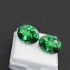 Oval Cut Green Garnet 26.25 Ct Natural Loose Gemstone   Best Pair