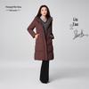Women's Long Hooded Warm Down Jacket
