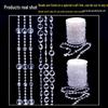 11mm UFO Acrylic Bead Chain for Wedding Aisle Runners & Ceiling Decorations