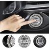 Bling Car Push Start Button Sticker, Sparkling Rhinestones Fully Protect Button Decorative Cover, Anti-Scratch Key Ignition &amp; Knob Bling Ring,