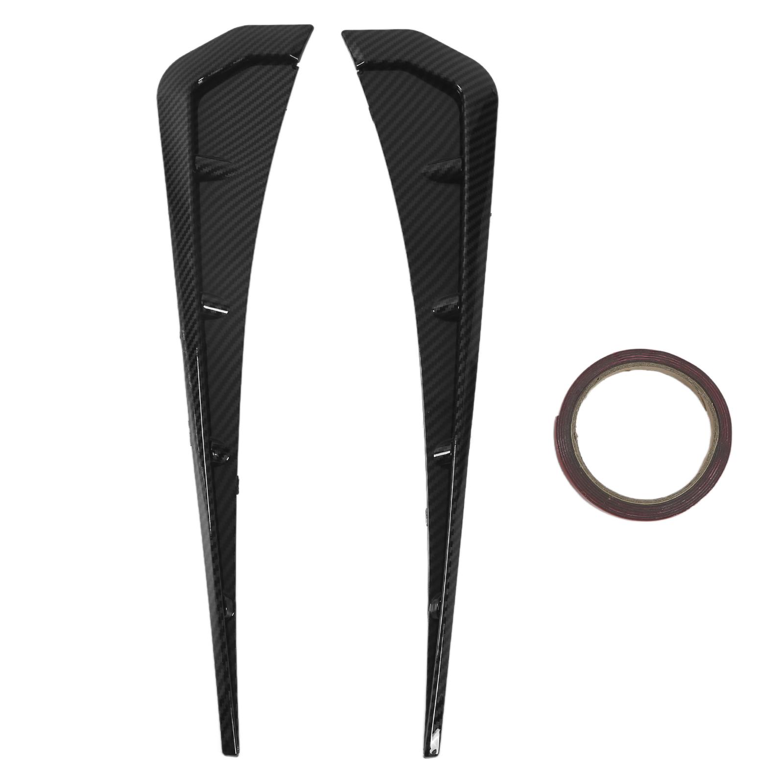 

1Pair ABS Carbon Fiber Pattern Car Universal Side Fender Vent Air Wing Cover Trim